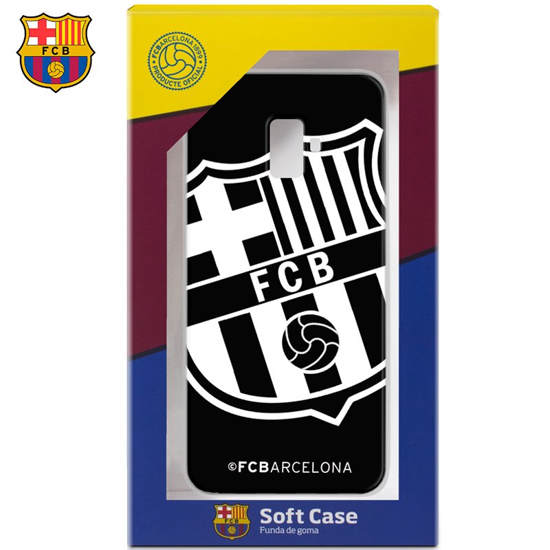 Capa para Samsung A600 Galaxy A6 FC Barcelona Black Football