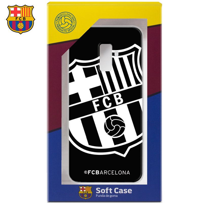 Capa para Samsung A605 Galaxy A6 Plus FC Barcelona Black Football