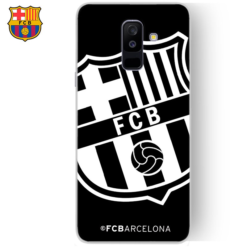 Capa para Samsung A605 Galaxy A6 Plus FC Barcelona Black Football