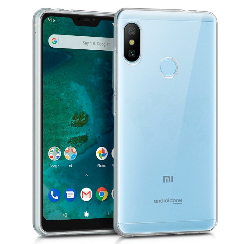 Capa silicone para Xiaomi Mi A2 Lite / 6 Pro (transparente)
