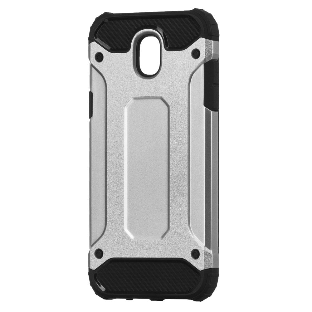 Capa Hybrid Armor Capa resistente e resistente para Samsung Galaxy J7 2017 J720 prata