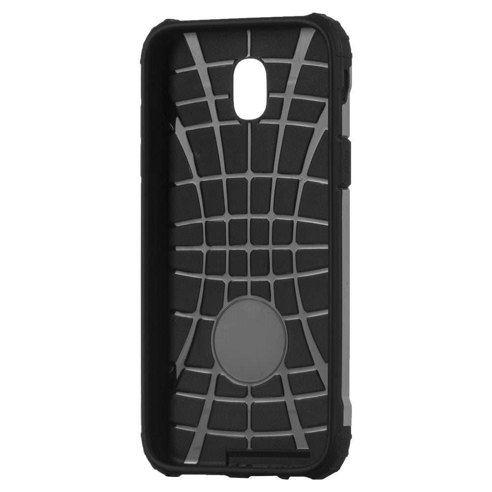 Capa Hybrid Armor Capa resistente e resistente para Samsung Galaxy J7 2017 J720 prata