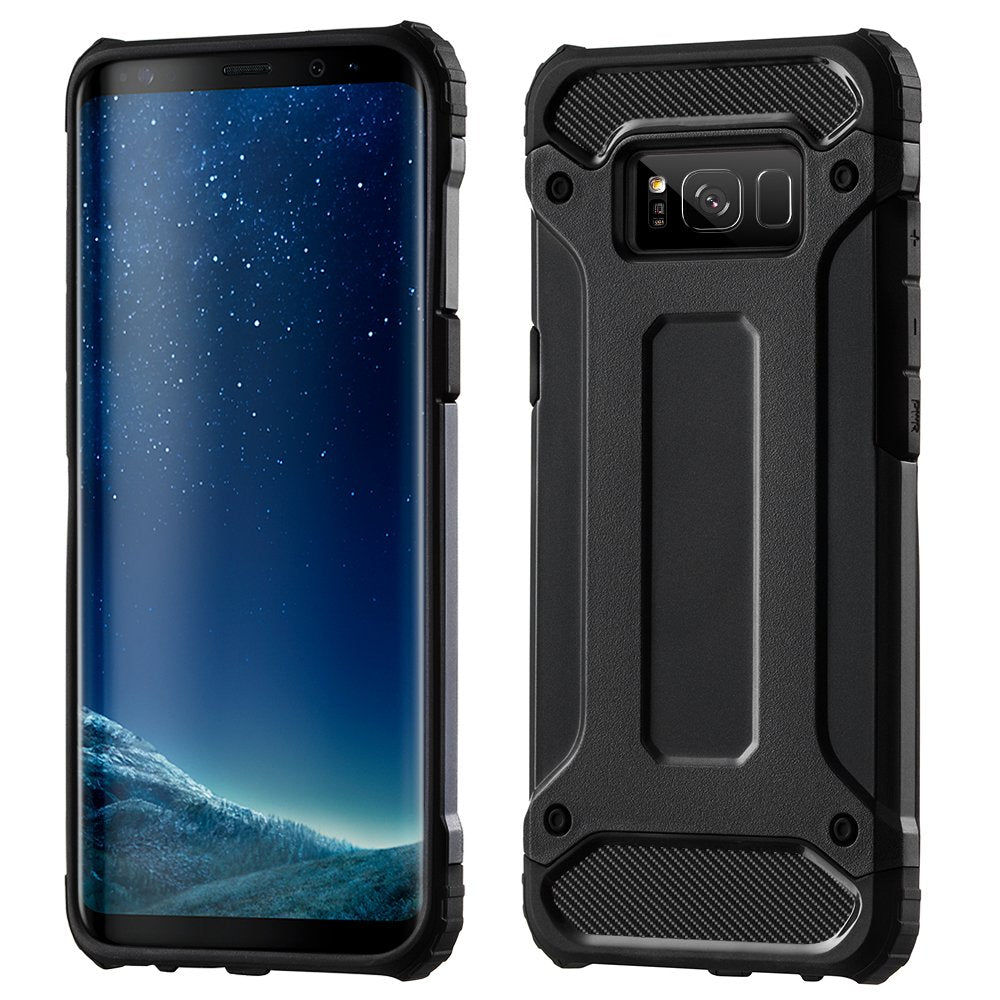 Capa Hybrid Armor Capa resistente e resistente para Samsung Galaxy S8 G950 preta
