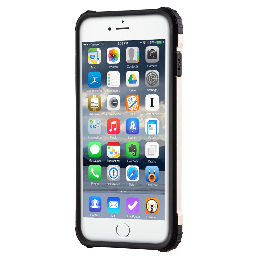 Capa Hybrid Armor Capa resistente e resistente para iPhone 7 Plus ouro