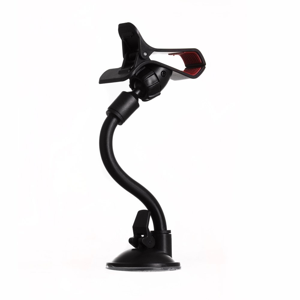 Suporte universal para telefone para pára-brisa de carro com presilha preta