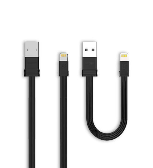 Conjunto de cabos relâmpago USB Remax Tengy 2x 1M - 16CM preto