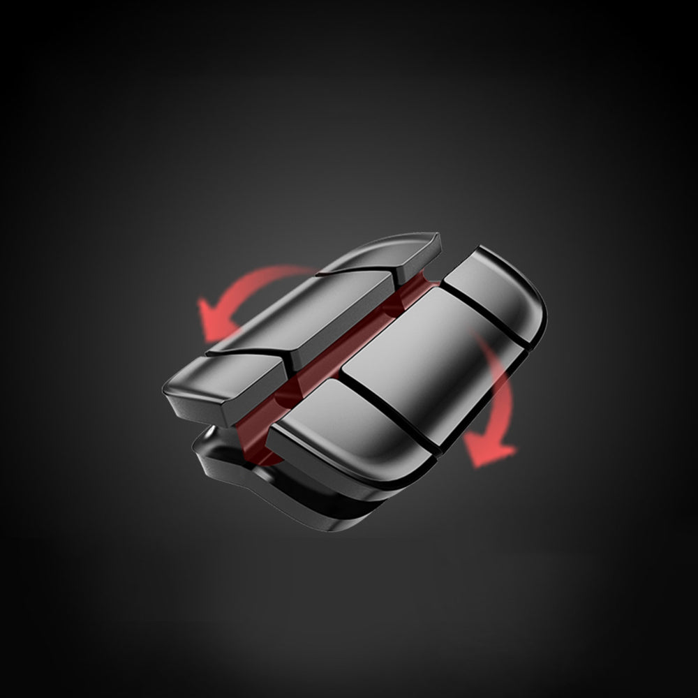 Baseus Cross Peas autoadesivo Cable Organizer Cable Clipe preto (ACTDJ-01)