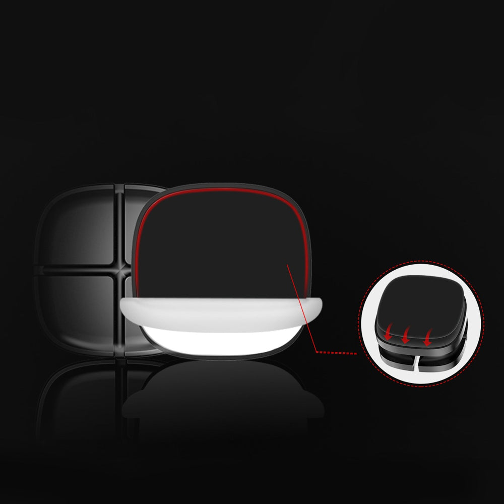 Baseus Cross Peas autoadesivo Cable Organizer Cable Clipe preto (ACTDJ-01)