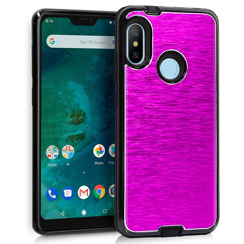Capa alumínio para Xiaomi Mi A2 Lite / 6 Pro (rosa)