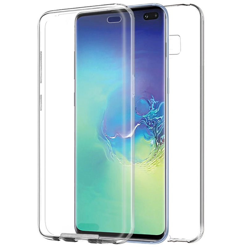 Capa silicone 3D para Samsung G975 Galaxy S10 Plus (transparente + traseira)