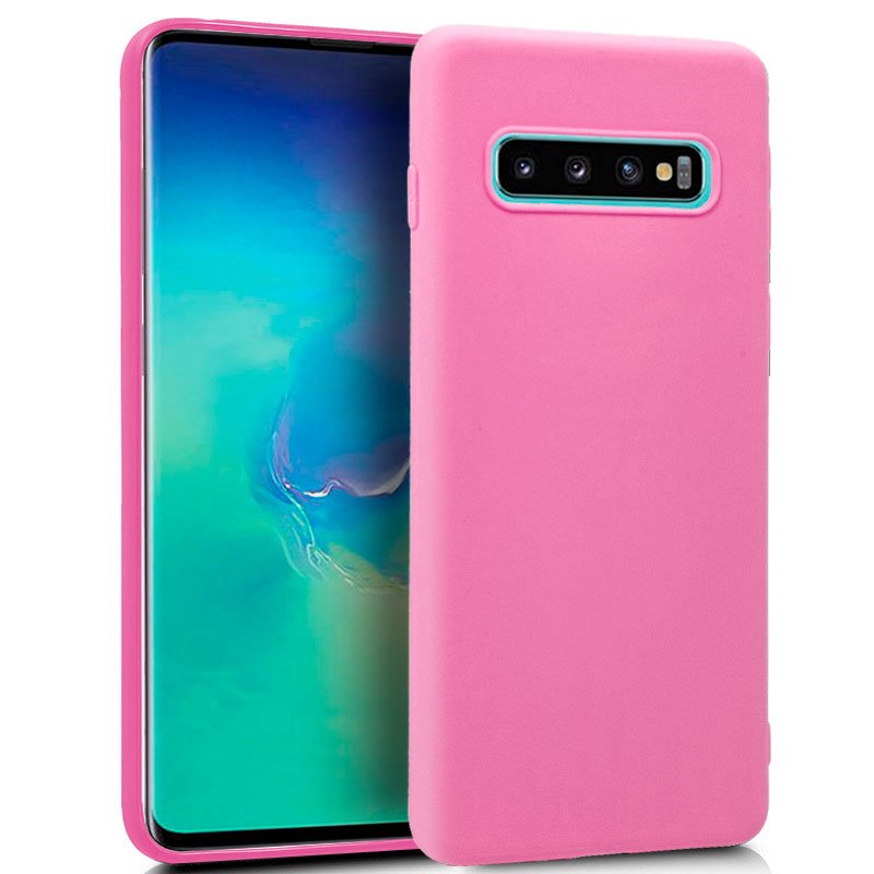 Capa Silicone para Samsung G975 Galaxy S10 Plus (Rosa)