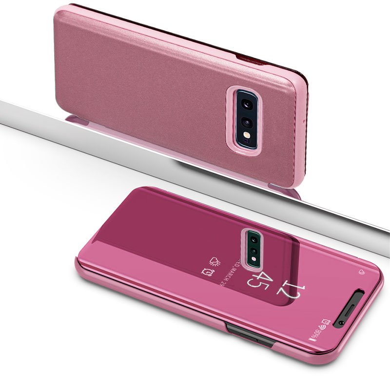 Capa Flip Samsung G970 Galaxy S10e Clear View Pink