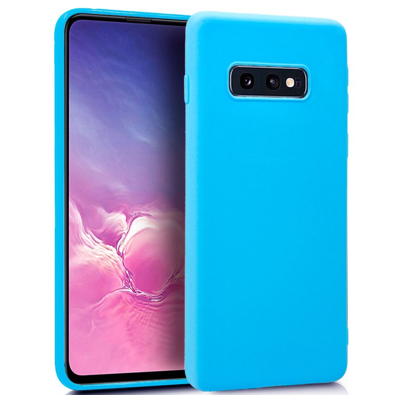Capa Silicone Samsung G970 Galaxy S10e (Azul Claro)