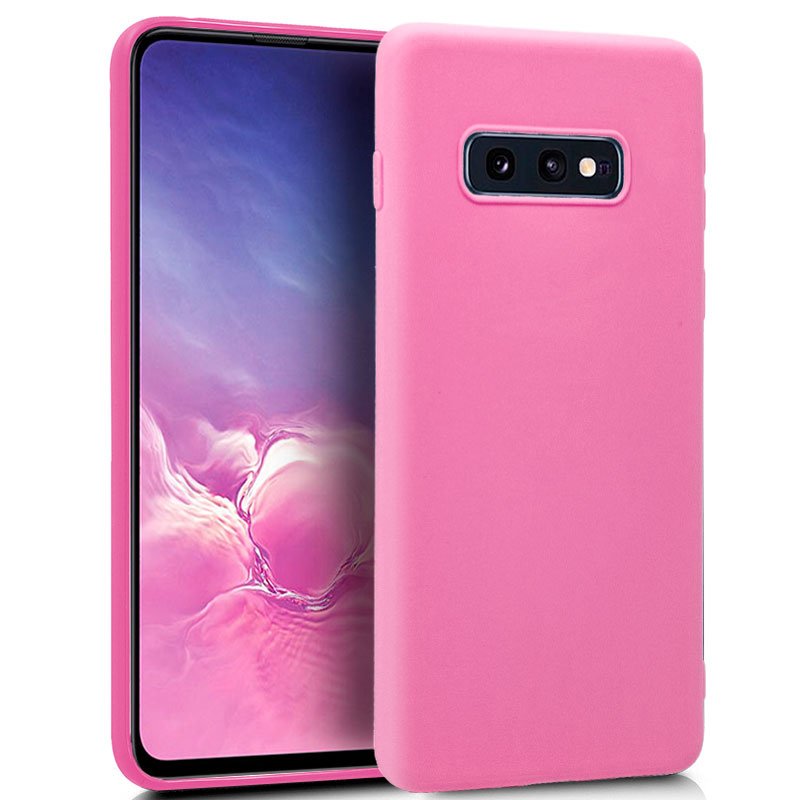 Capa silicone para Samsung G970 Galaxy S10e (rosa)