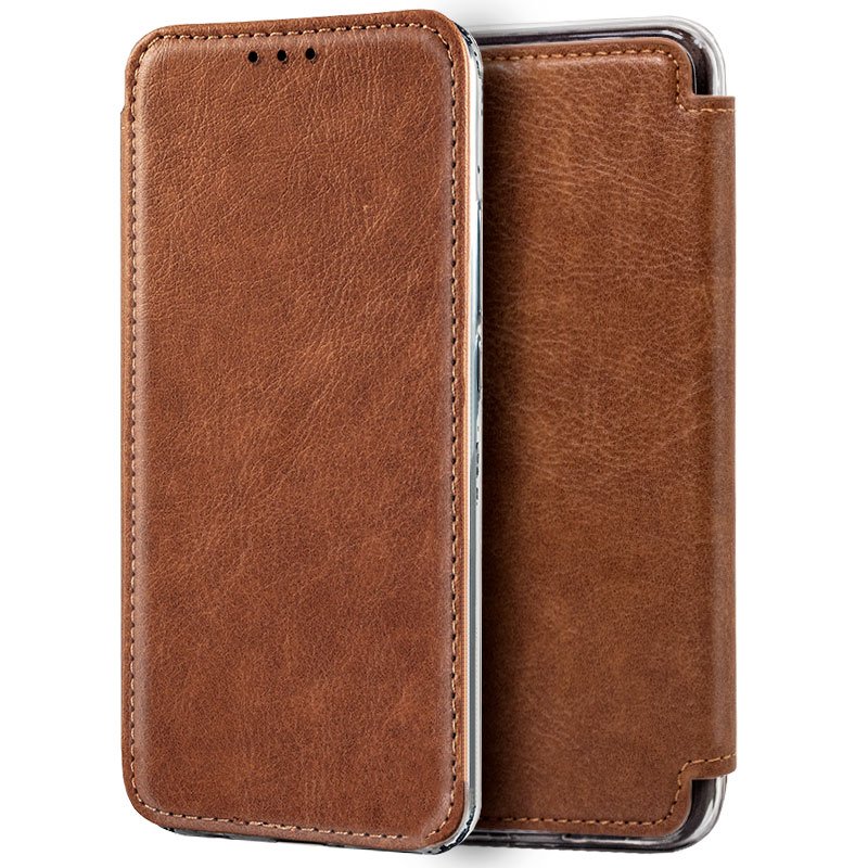 Capa Flip para iPhone XS Max - Castanho