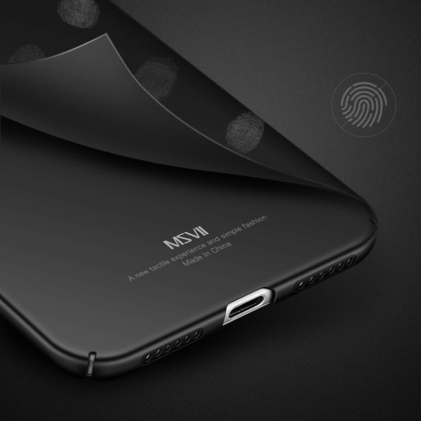MSVII Simple Ultra-Thin Cover PC Case para Xiaomi Redmi Note 5A preto