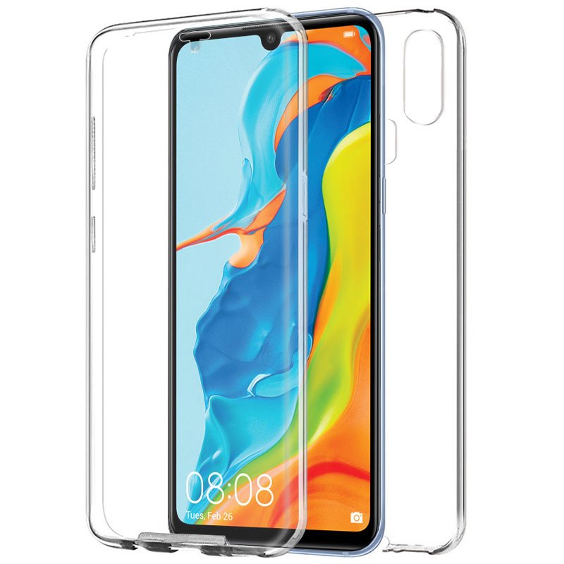 Capa silicone 3D para Huawei P30 Lite (frente e verso transparentes)