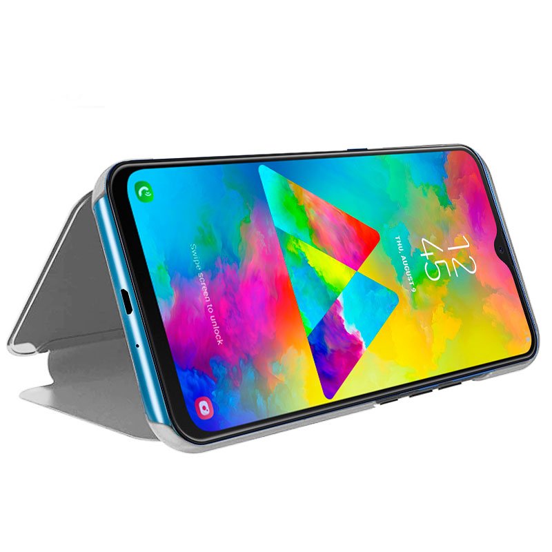 Capa Flip Samsung M205 Galaxy M20 Clear View Silver
