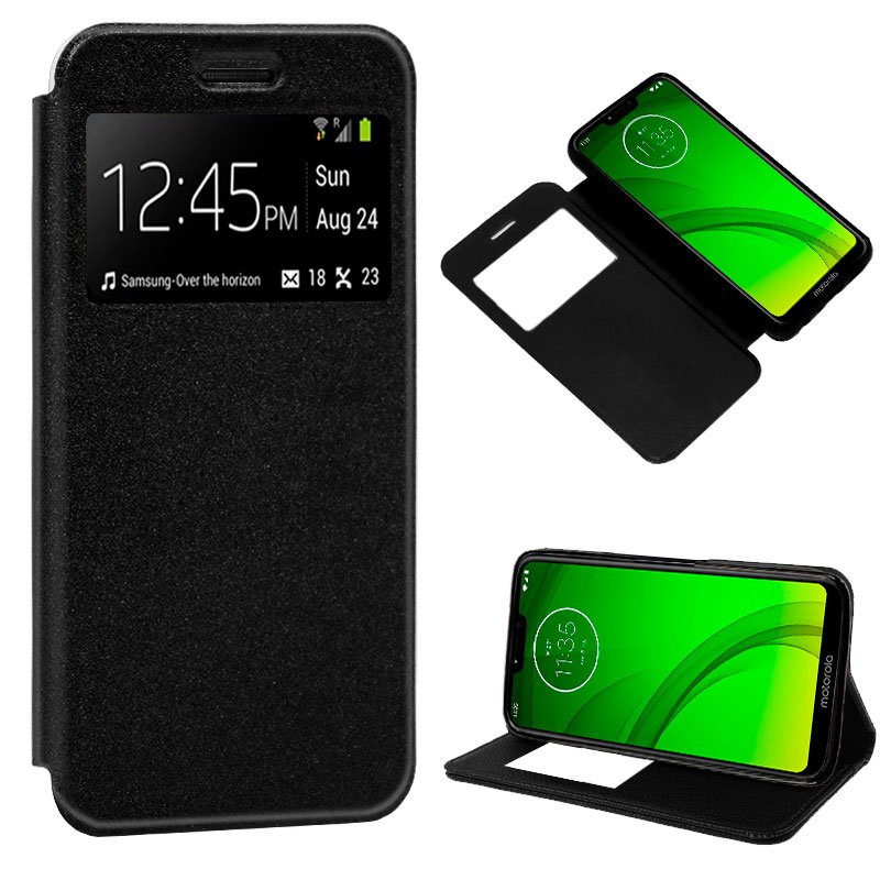 Capa Flip Motorola Moto G7 / G7 Plus Plain Black