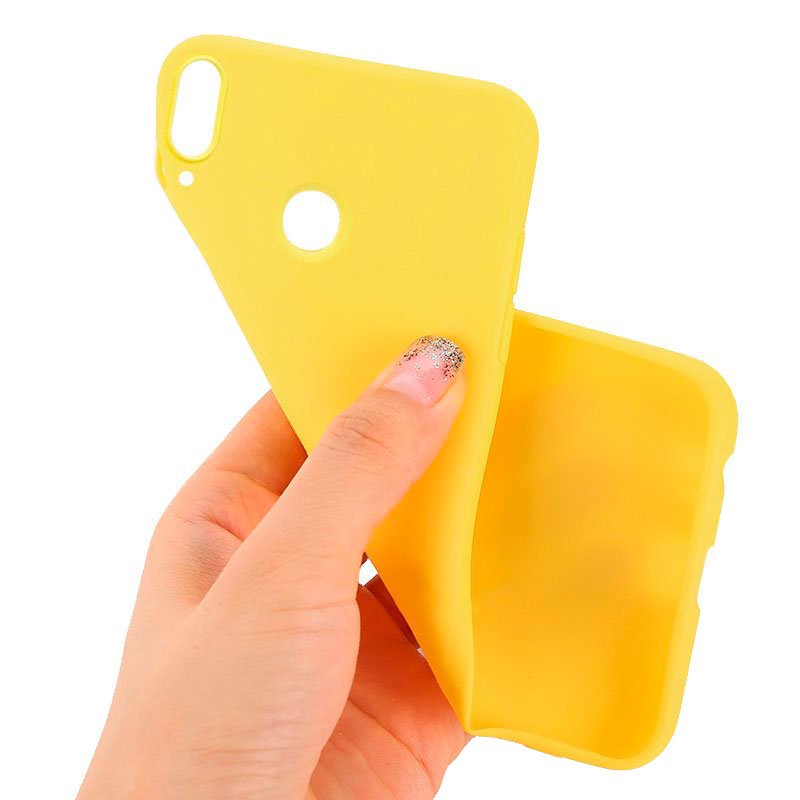 Capa Silicone Huawei Y7 (2019) Amarelo