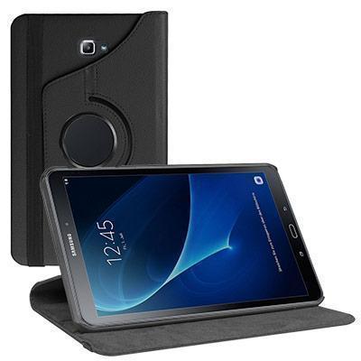 Capa de Pele Giratoria Samsung Galaxy Tab a 2016 T580 Negra