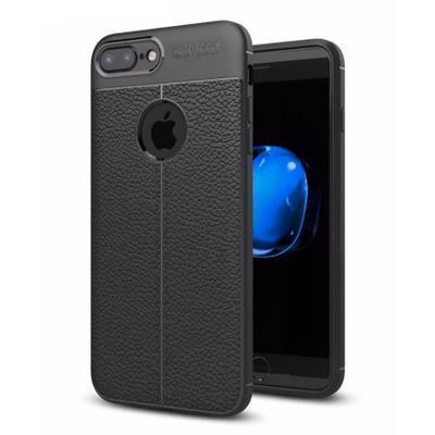 Capa Silicone iPhone 7 Plus / iPhone 8 Plus Similar a Pele Preto