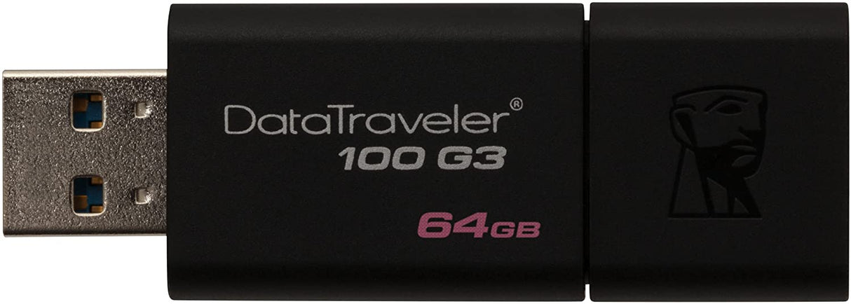 Kingston Pen Drive 64GB DataTraveler 100 G3 USB 3.1 Gen 1/USB 3.0 Flash Drive