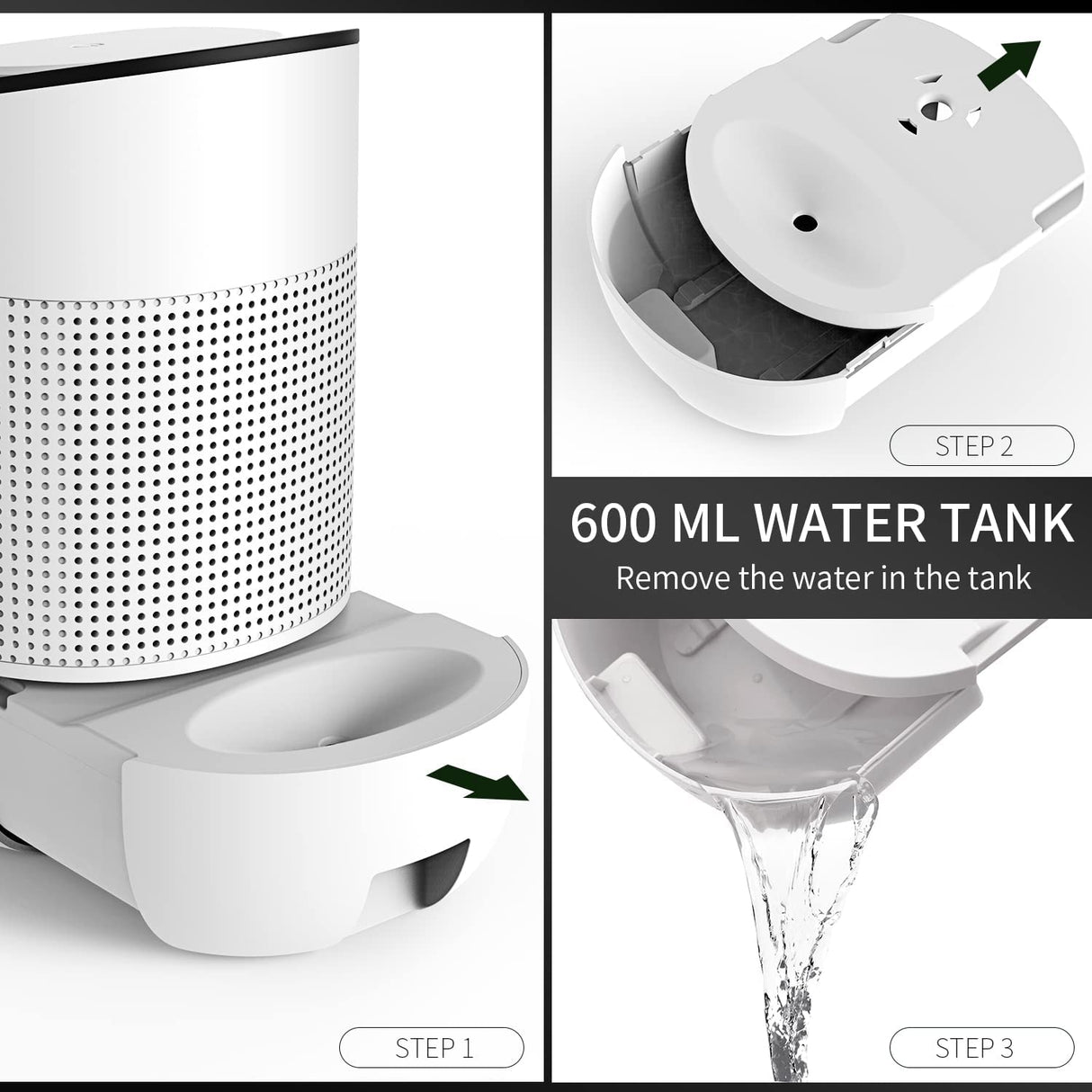 Desumidificador 600 ml 300 ml/dia 23W até 20m2