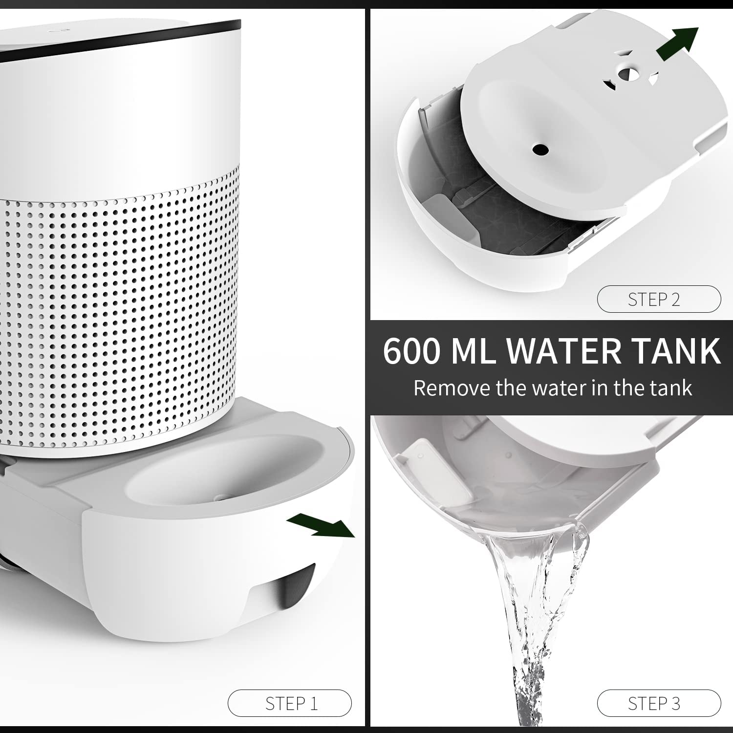 Desumidificador 600 ml 300 ml/dia 23W até 20m2