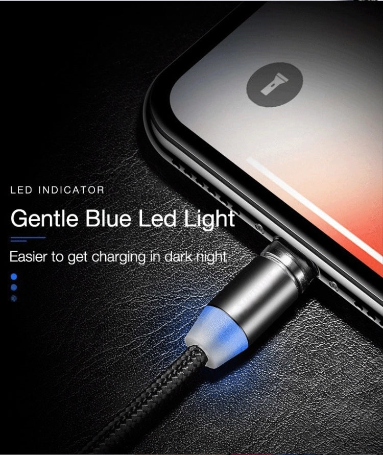 Cabo Magnético USB C / Micro USB / Lightning Ultra Resistente Nylon Trançado