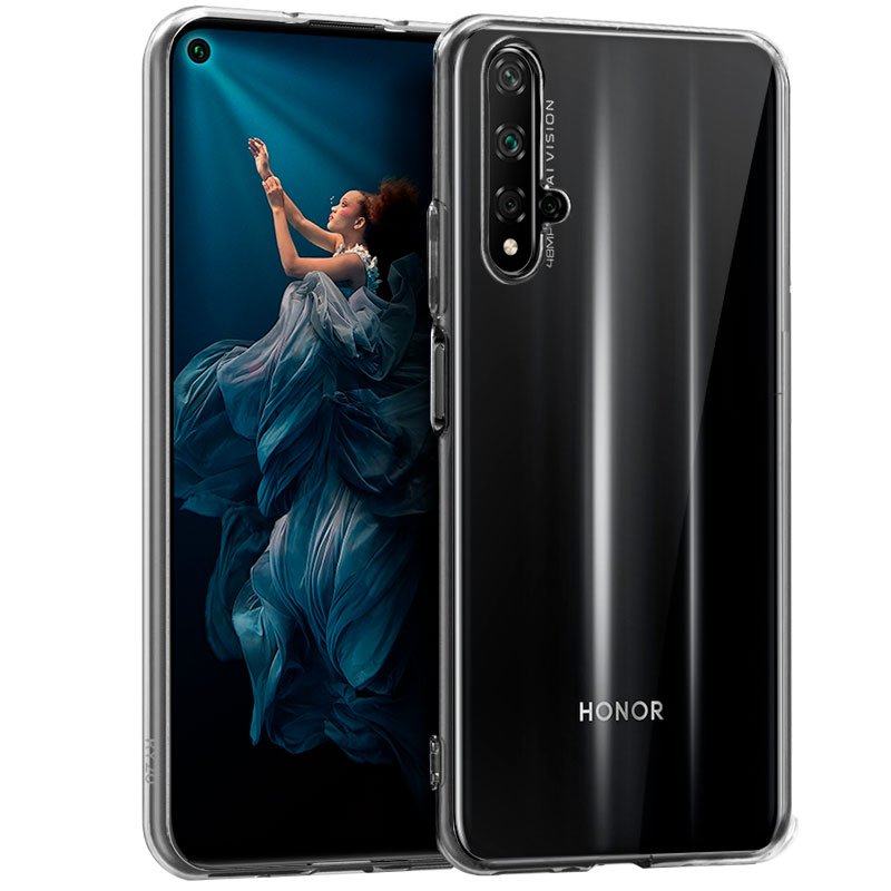 Capa silicone para Huawei Nova 5T / Honor 20 (transparente)