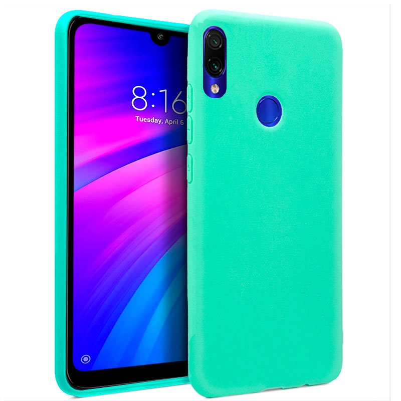 Capa Silicone para Xiaomi Redmi 7 (Menta)