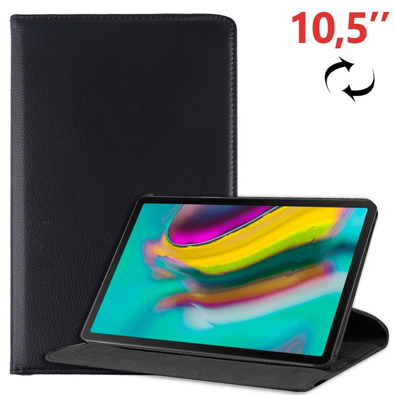 Capa Pele para Samsung Galaxy Tab S5e T720 / T725 Preta 10,5 "