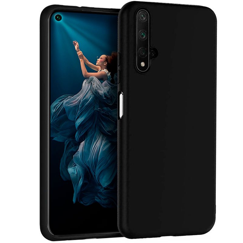 Capa silicone para Huawei Nova 5T / Honor 20 (Preto)