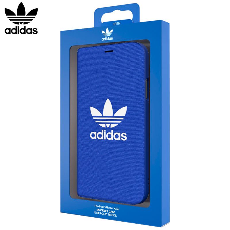 Capa Flip Cover iPhone X / iPhone XS Adidas Blue
