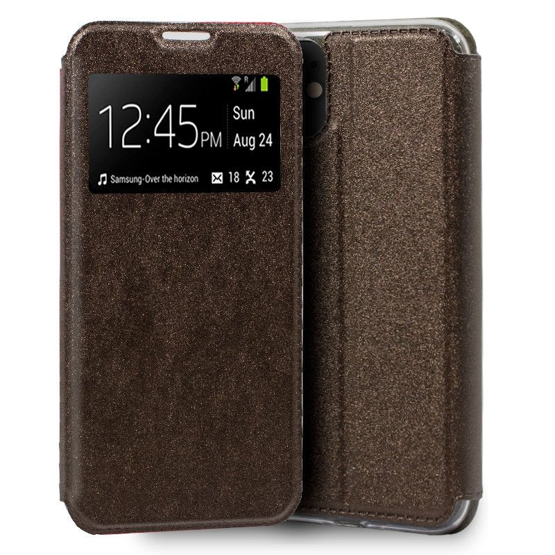 Capa Flip iPhone 11 Liso Castanho