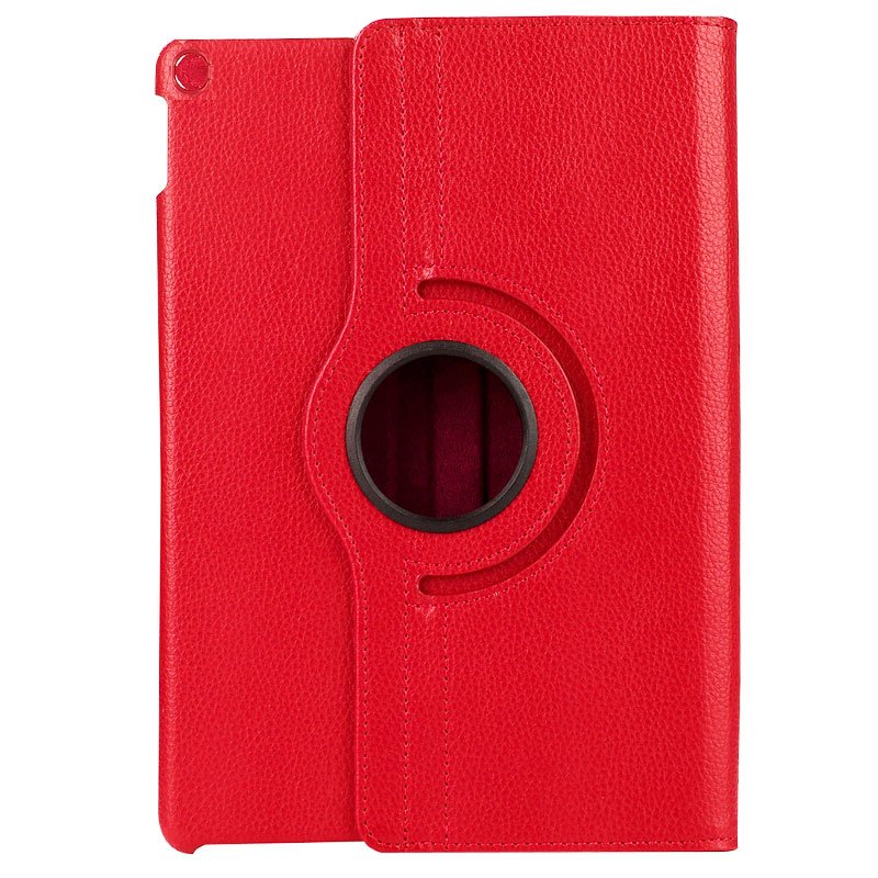 Capa IPad (2019) Case 10.2 em Couro sintético giratório vermelho