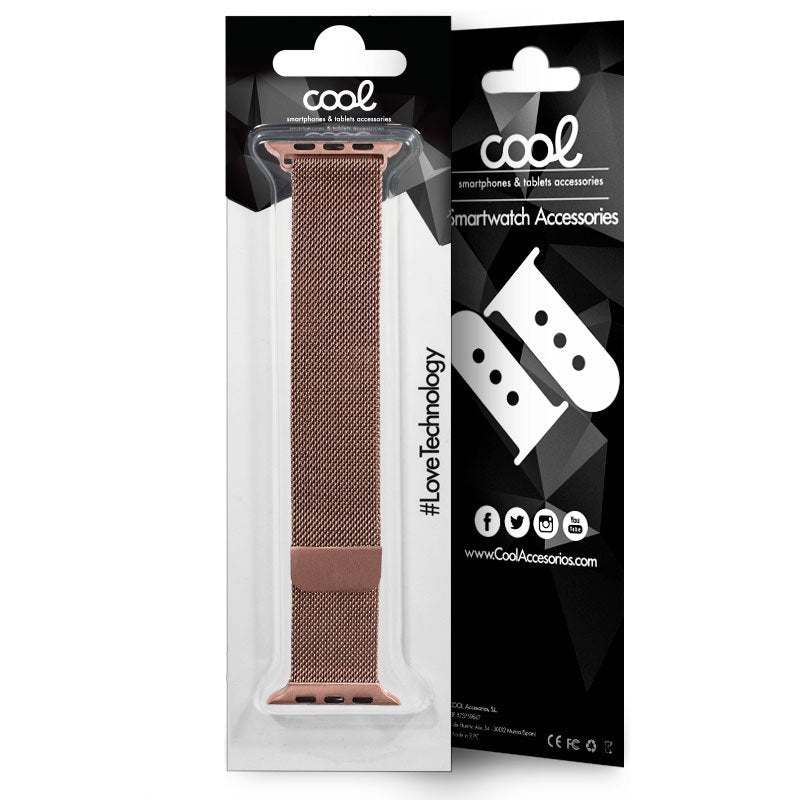 Bracelete Apple Watch Series 1/2/3/4/5 (42 / 44mm) Metal Rosa de Ouro