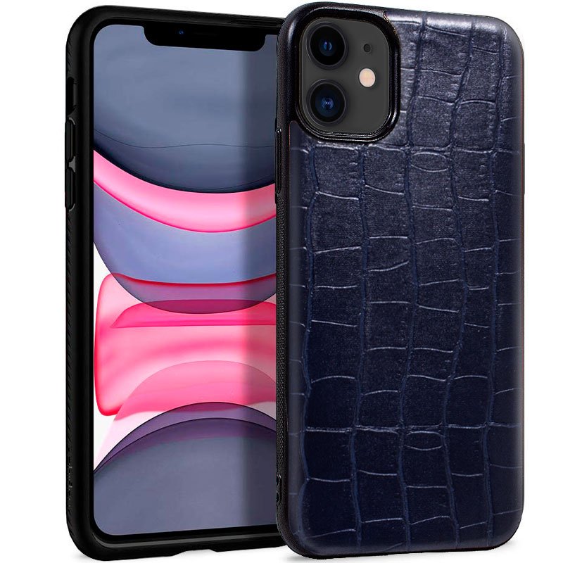 Capa Carcasa Leather Crocodile Marino para iPhone 11