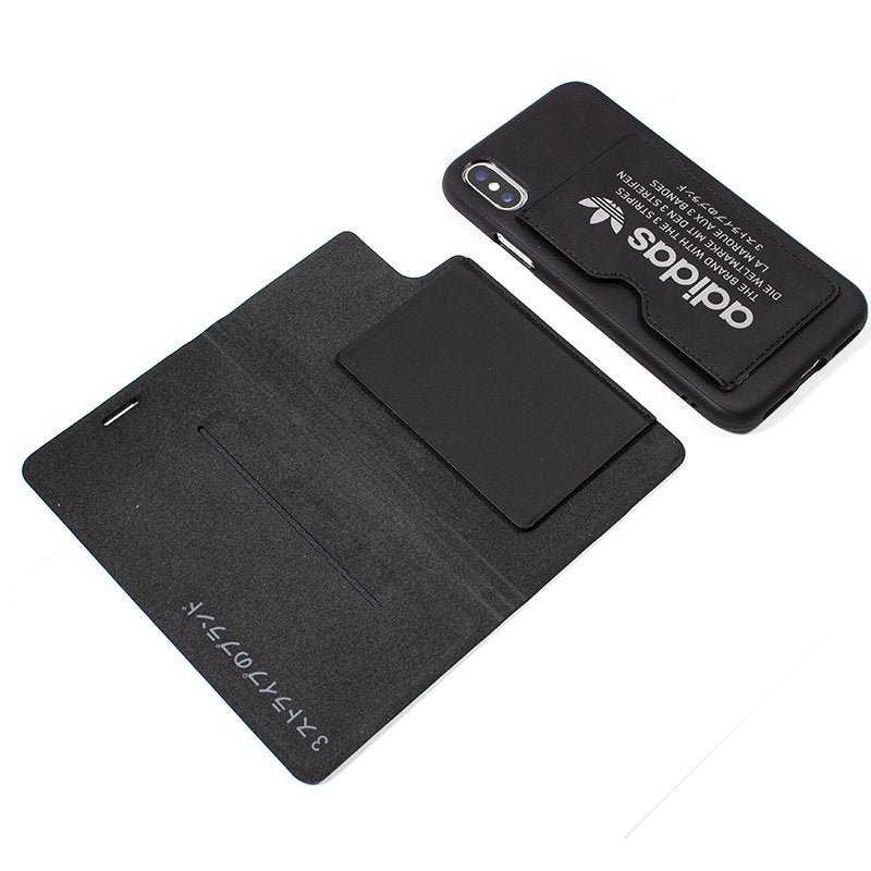 Capa Flip Cover iPhone X / iPhone XS Adidas 2 in 1 Black