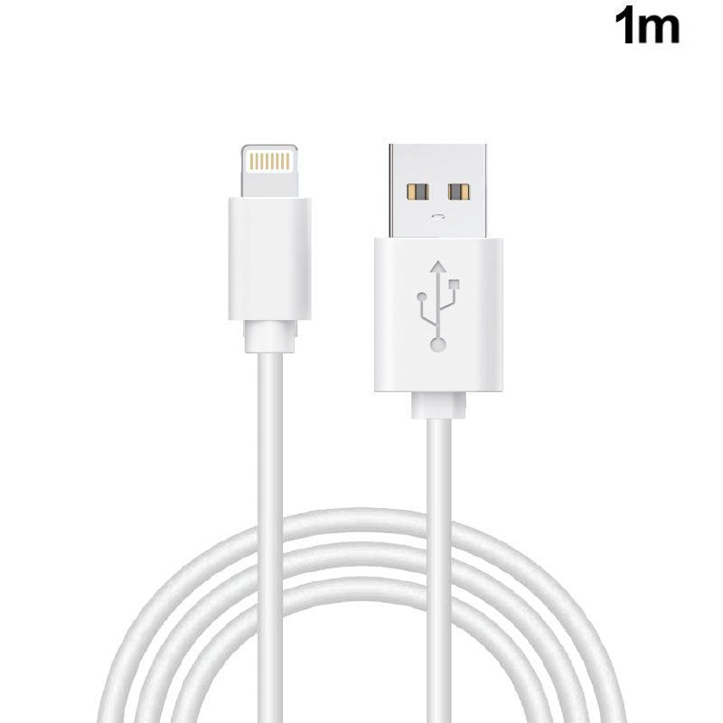 Cabo USB IPhone 5/6/7/8/8 Plus / IPhone X / IPad (teste compatível OK) COOL 1m Branco