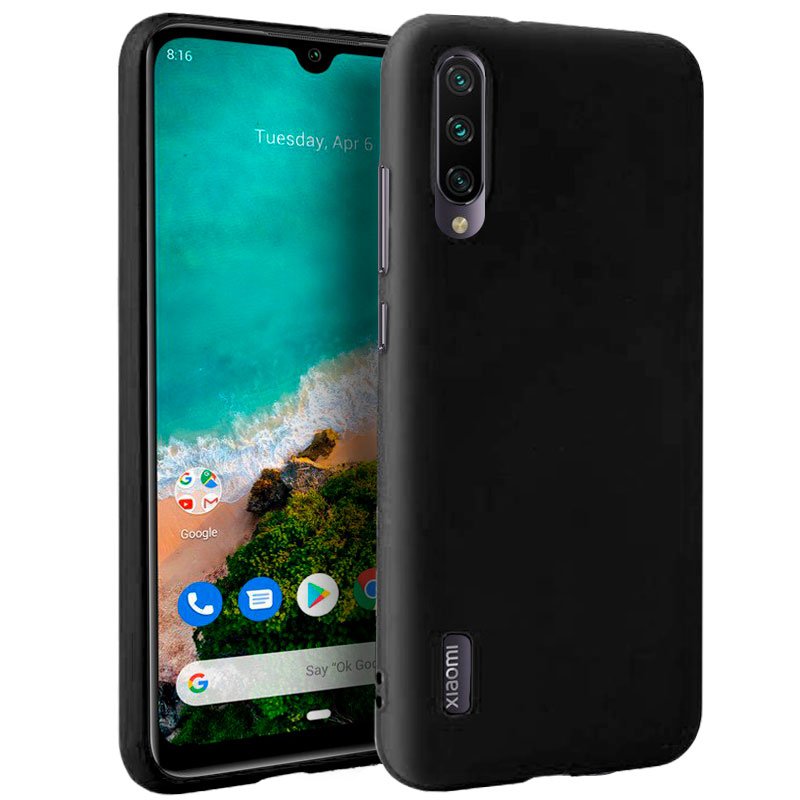 Capa Silicone para Xiaomi Mi A3 (Preto)
