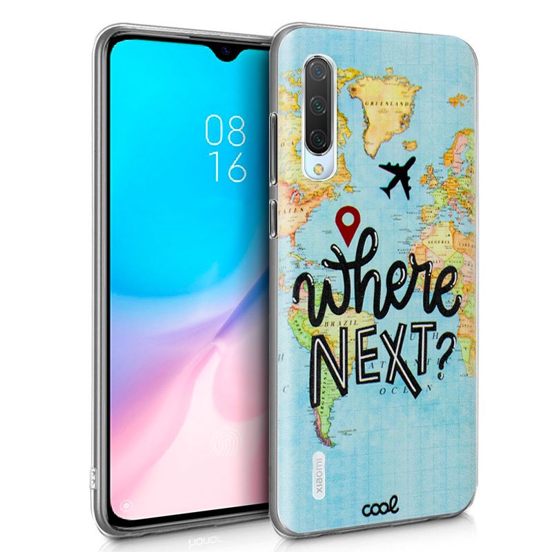 Capa Flip Xiaomi Mi 9 Lite Case Desenhos Viagem