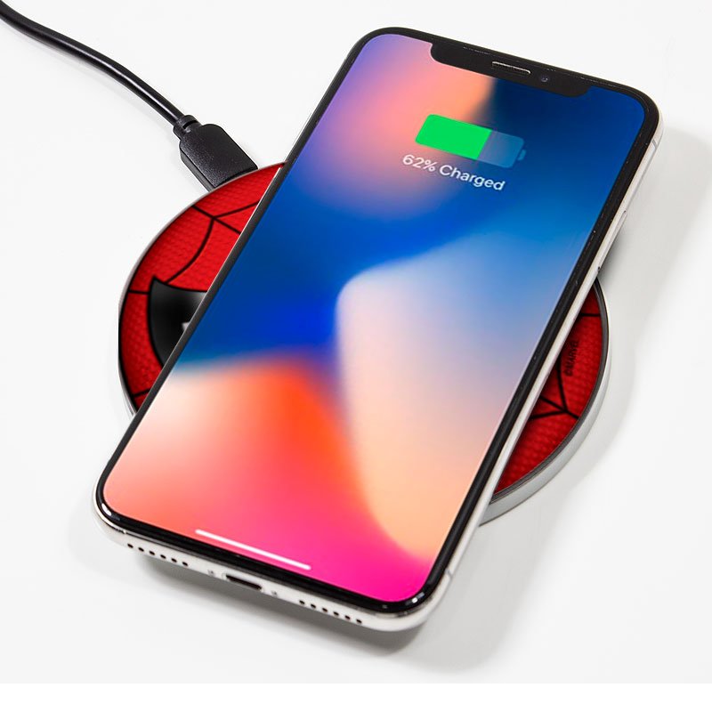 Carregador Dock Qi Wireless Marvel Spider-Man (Quick Charge)