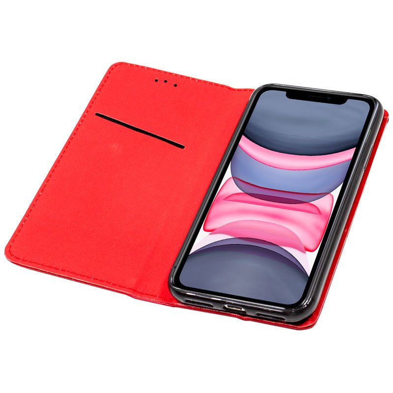 Capa Flip para iPhone 11 Vermelho Claro