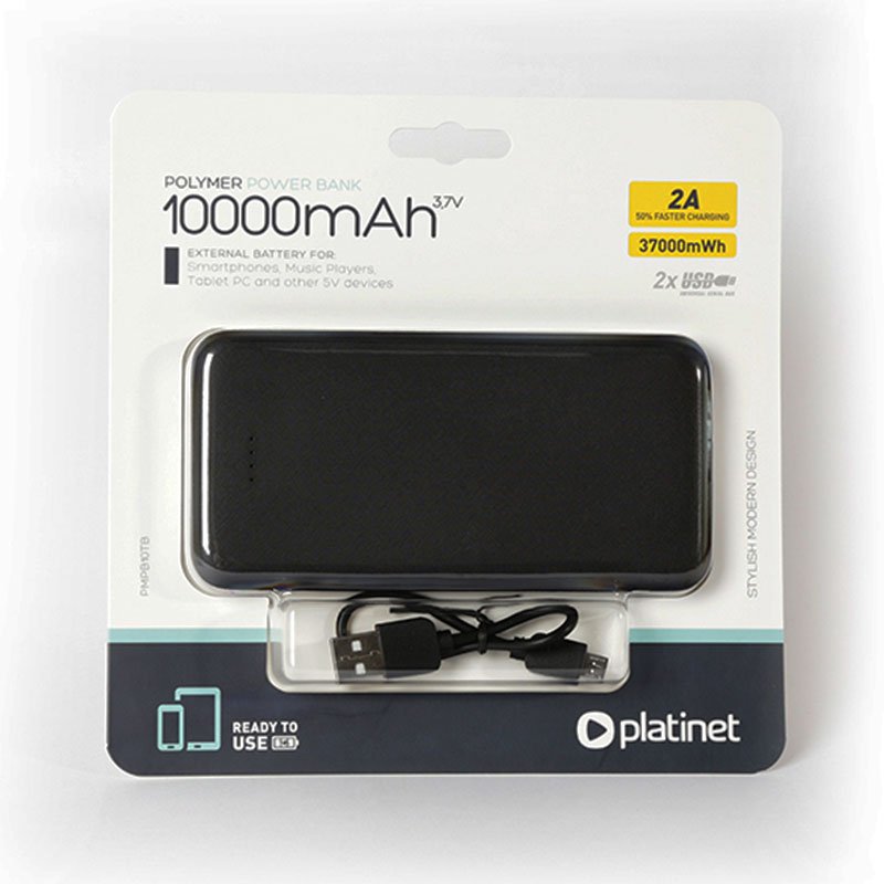 Bateria externa Universal Power Bank 10.000 MAh (2 X USB / 2.1A)