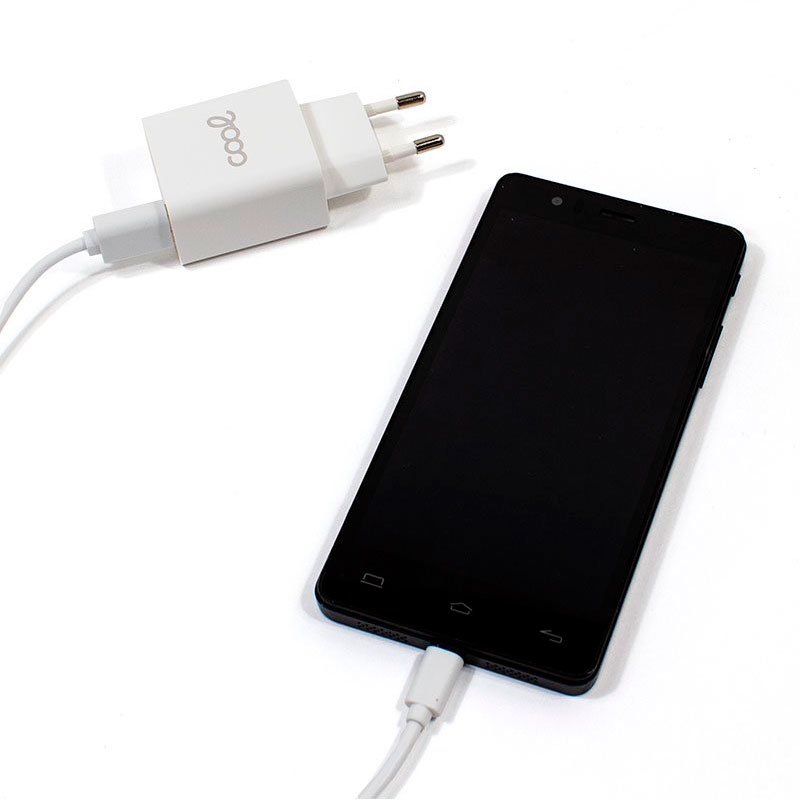 Carregador USB Tipo-C 3A (Quick Charge) Kit 2 em 1 Branco