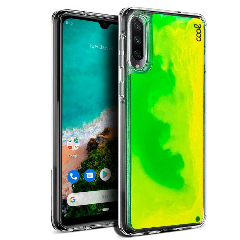 Capa Xiaomi Mi A3 Glitter Neon Lima
