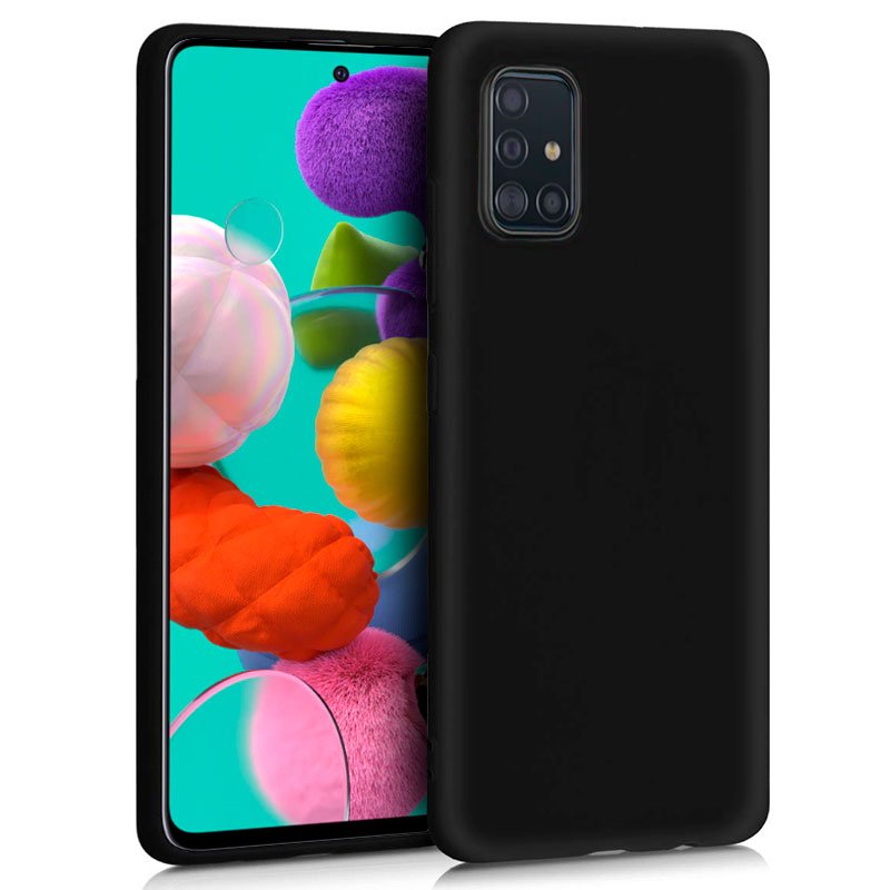 Capa Silicone Samsung A515 Galaxy A51 (Preto)