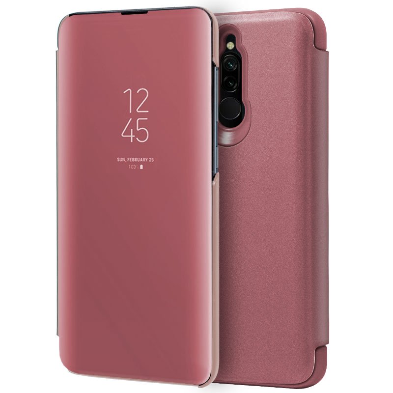 Capa Flip Xiaomi Redmi 8 / 8A Clear View Pink